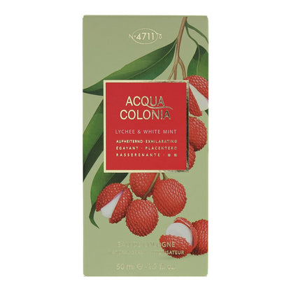 4711 Acqua Colonia Lychee & White Mint 50ml Eau De Cologne Spray for Unisex