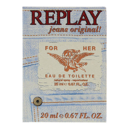Replay Jeans Original For Her 20ml Eau De Toilette Spray for Her