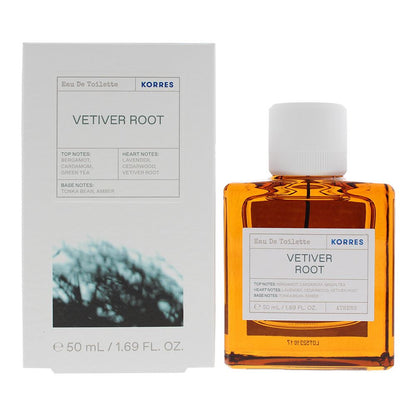 Korres Vetiver Root 50ml Eau De Toilette Spray for Him
