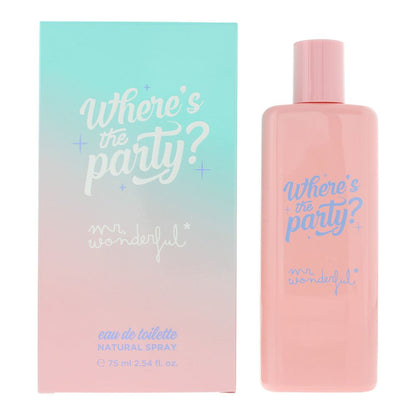 Mr Wonderful Where's The Party? 75ml Eau de Toilette Spray for Her