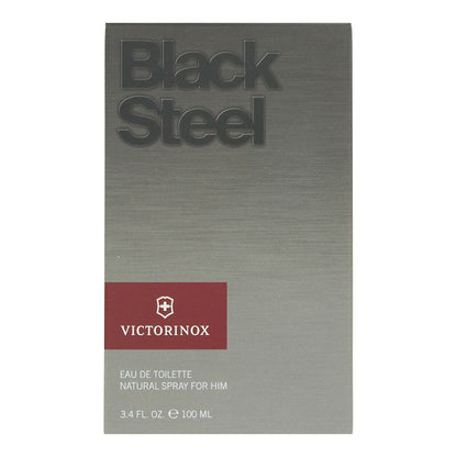 Swiss Army Black Steel 100ml Eau De Toilette Spray for Him