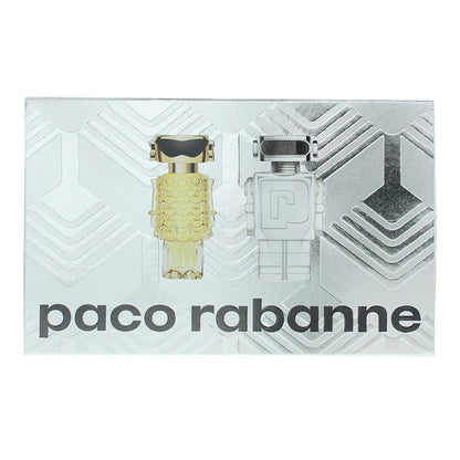 Paco Rabanne Miniature Gift Set - Fame 4ml Eau de Parfum,  Phantom 5ml Eau de Toilette for Unisex