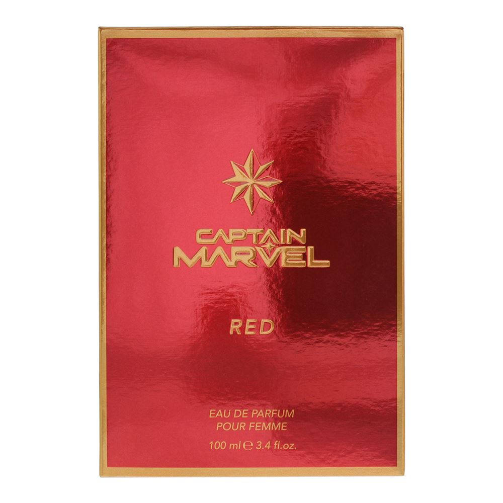 Marvel Captain Marvel Red 100ml Eau De Parfum Spray for Her