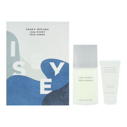 Issey Miyake L'eau D'issey Pour Homme 75ml Eau de Toilette Gift Set 50ml Shower Gel for Him