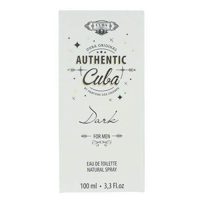 Cuba Authentic Dark For Men 100ml Eau de Toilette Spray for Him