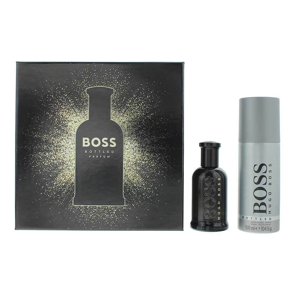 Hugo Boss Boss Bottled 50ml Eau de Parfum Gift Set 150ml Deodorant Spray for Him