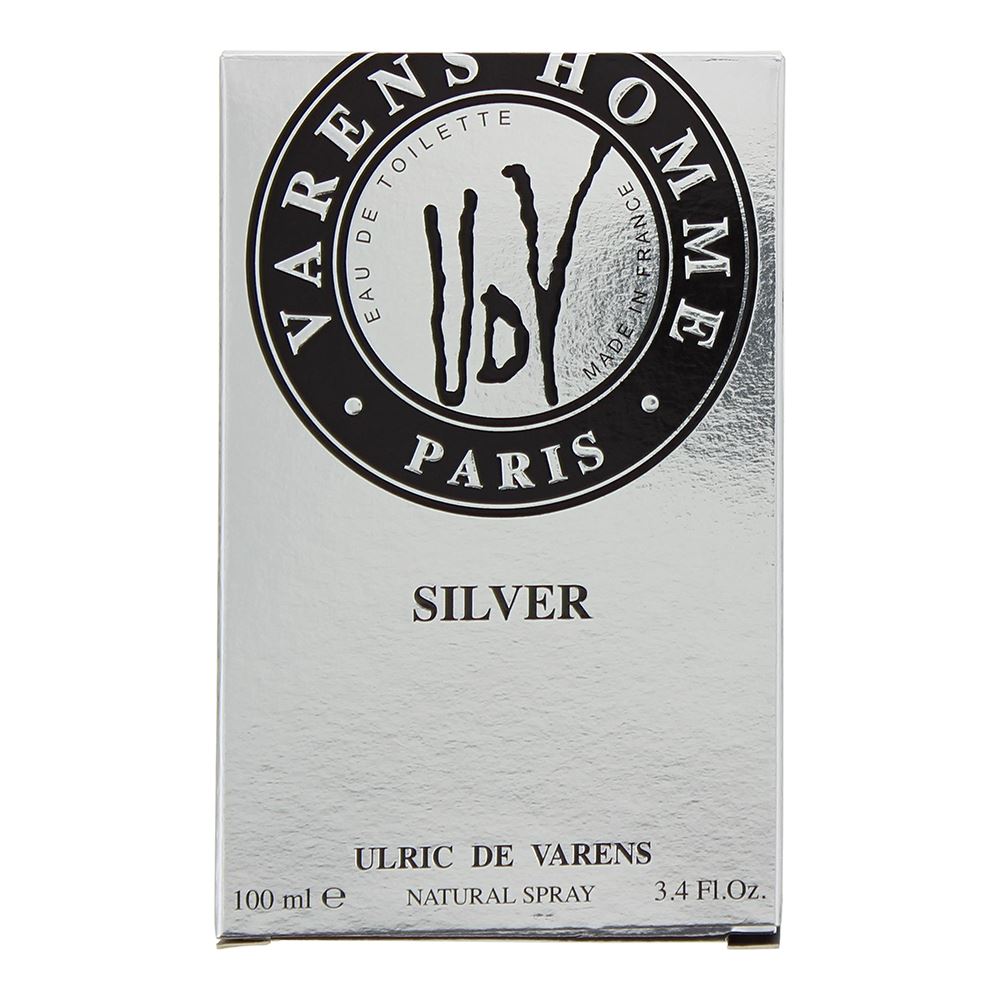 Ulric De Varens UDV Silver 100ml  Eau de Toilette Spray For Him -  Limited Edition