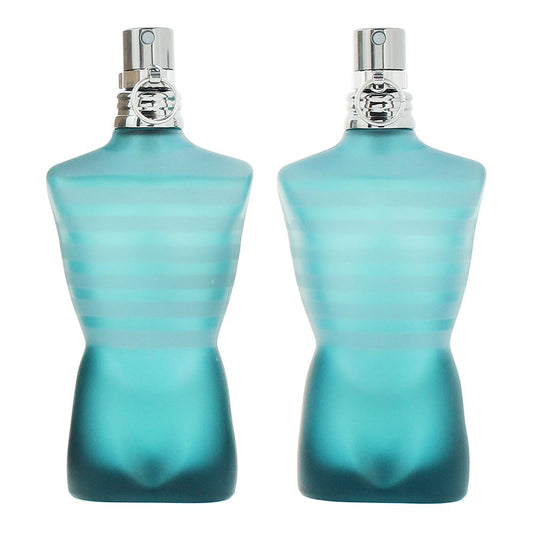 Jean Paul Gaultier Le Male 2 x 40ml Eau de Toilette Travel Gift Set for Him