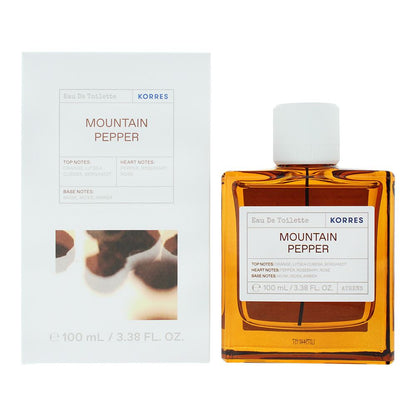 Korres Mountain Pepper 100ml Eau de Toilette Spray for Him