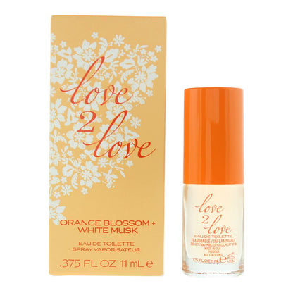 Love 2 Love Orange Blossom + White Musk 11ml Eau de Toilette Spray for Her