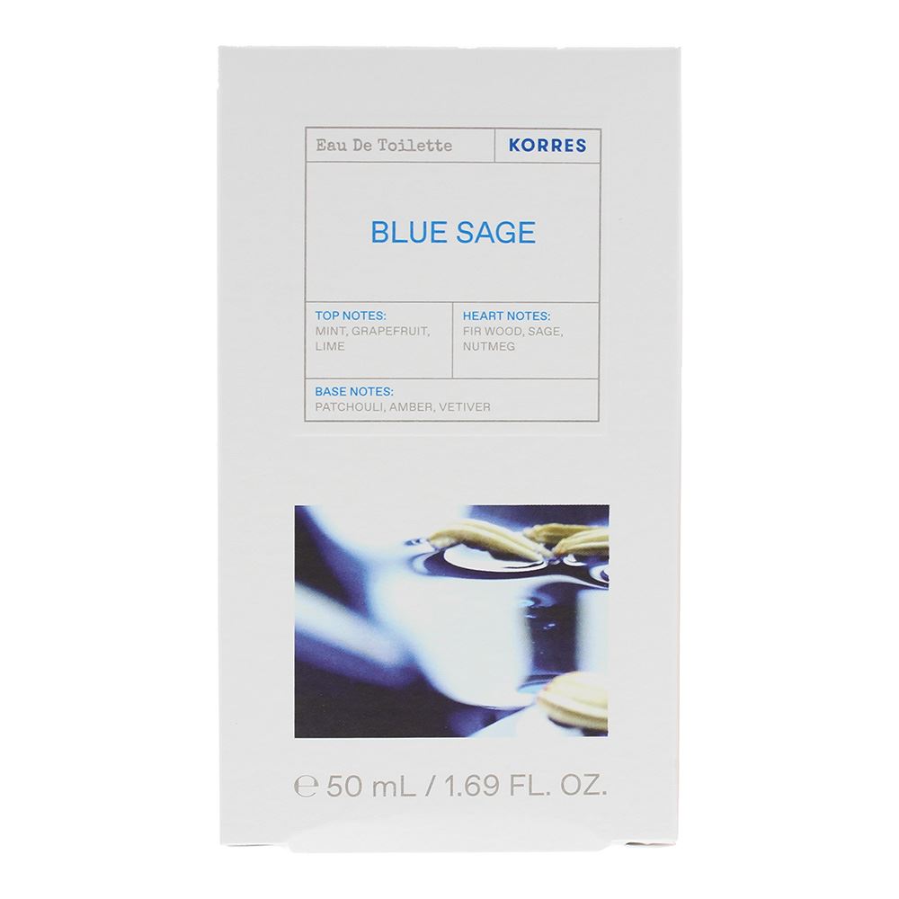 Korres Blue Sage 50ml Eau De Toilette Spray for Him
