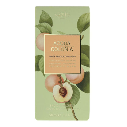 4711 Acqua Colonia White Peach & Coriander 50ml Eau De Cologne Spray for Unisex