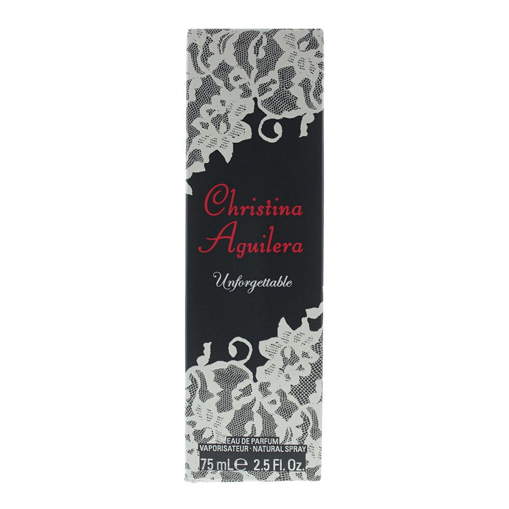 Christina Aguilera Unforgettable 75ml Eau De Parfum Spray for Her