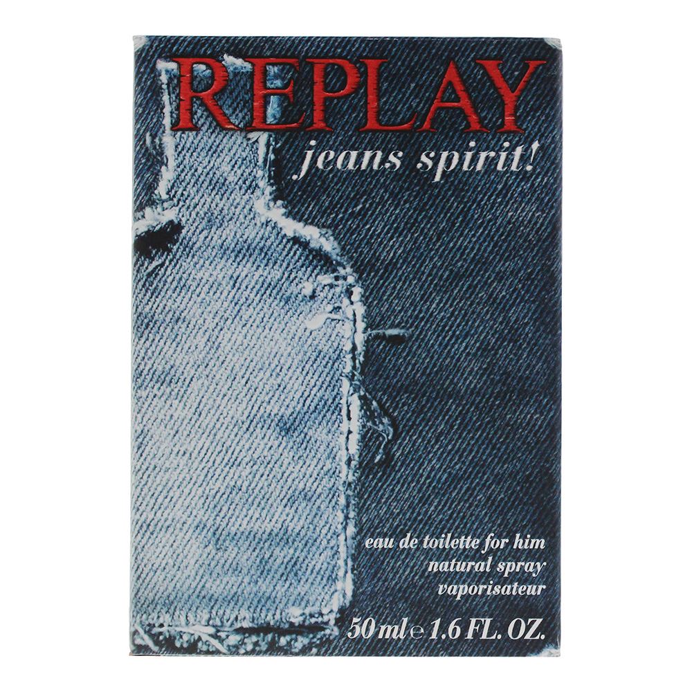 Replay Jeans Spirit For Him 50ml Eau de Toilette Spray for Him