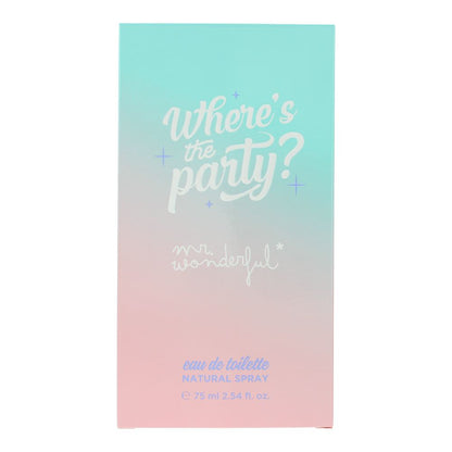 Mr Wonderful Where's The Party? 75ml Eau de Toilette Spray for Her