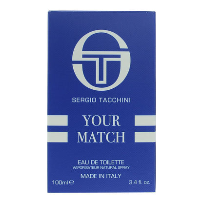 Sergio Tacchini Your Match 100ml Eau De Toilette Spray For Him