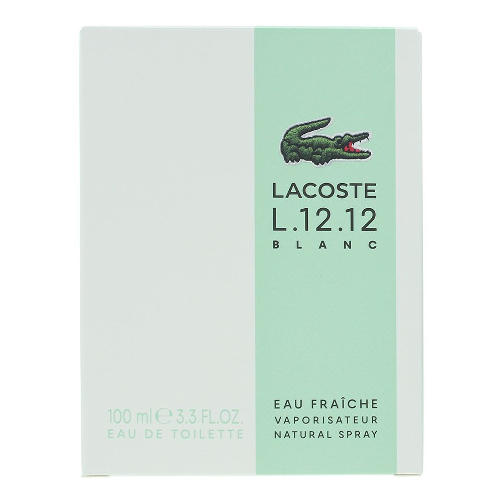 Lacoste Eau De Lacoste L.12.12 Blanc Eau Fraiche 100ml Eau De Toilette Spray for Him