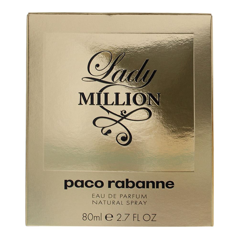 Paco Rabanne Lady Million 80ml Eau de Parfum Spray for Her