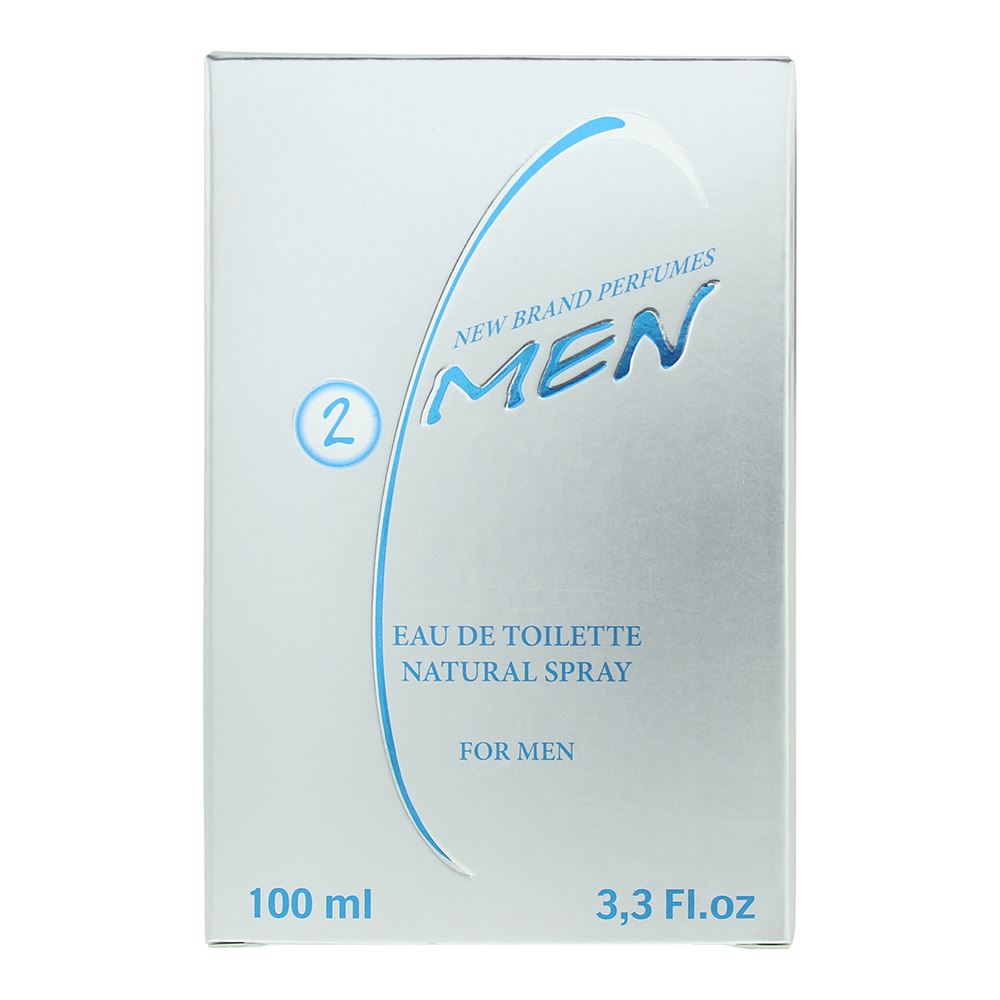 New Brand 2 Men 100ml Eau de Toilette Spray for Him