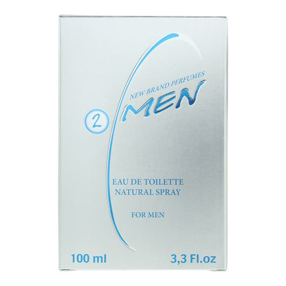 New Brand 2 Men 100ml Eau de Toilette Spray for Him