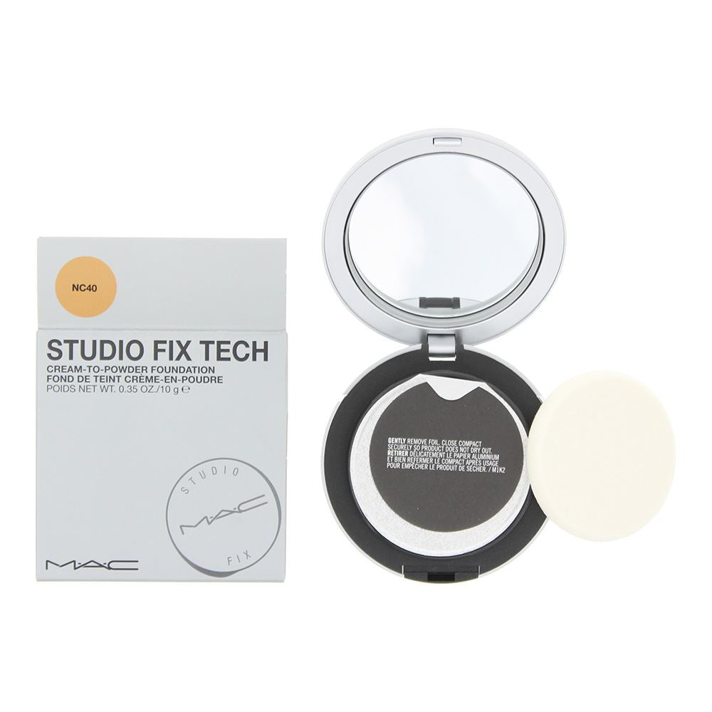 MAC Studio Fix Tech Cream To Powder 10g Foundation - NC40