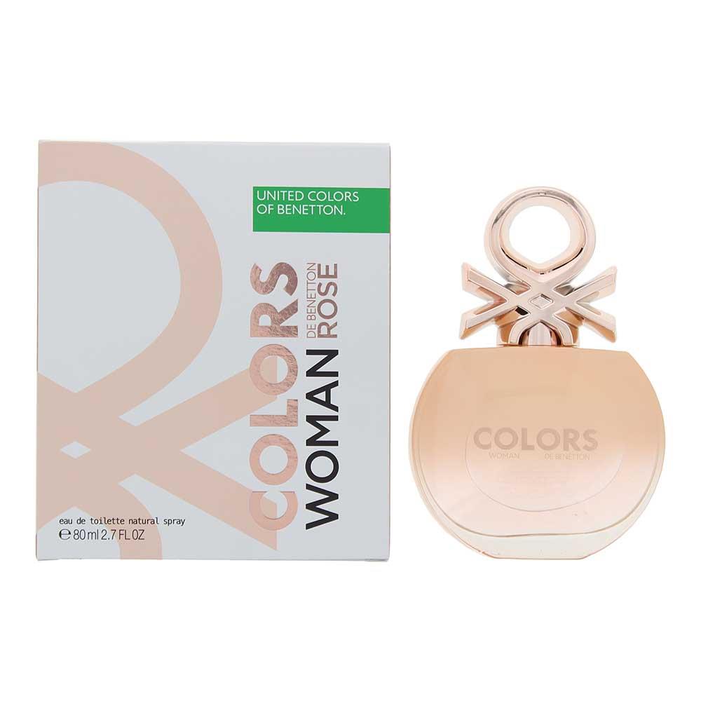 Benetton Colors Woman Rose 80ml Eau de Toilette Spray for Her
