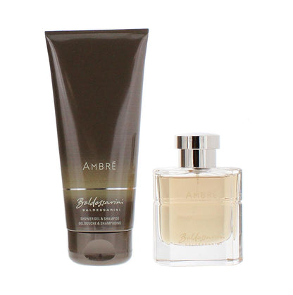 Baldessarini Ambre 50ml Eau de Toilette Gift Set 200ml Shower Gel for Him