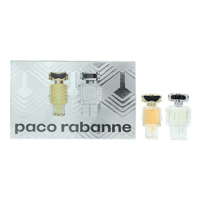 Paco Rabanne Miniature Gift Set - Fame 4ml Eau de Parfum,  Phantom 5ml Eau de Toilette for Unisex