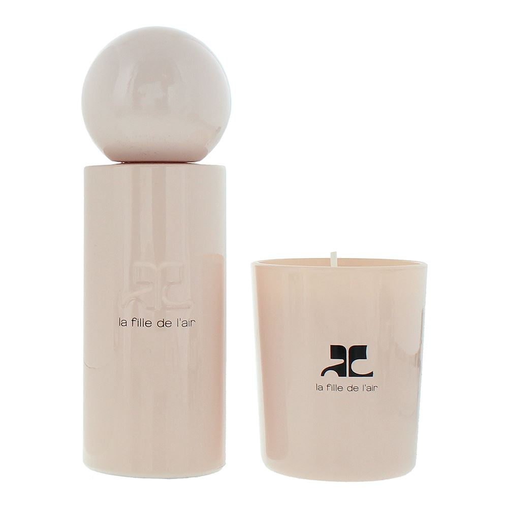 Courreges La Fille De L'air 100ml Eau de Parfum Gift Set 75g Candle for Unisex