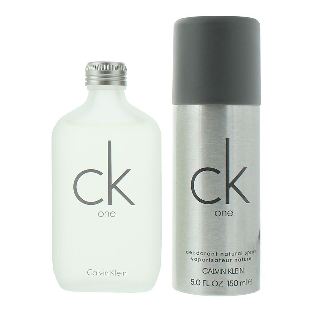 Calvin Klein CK One 100ml Eau de Toilette Gift Set 150ml Deodorant Spray for Unisex