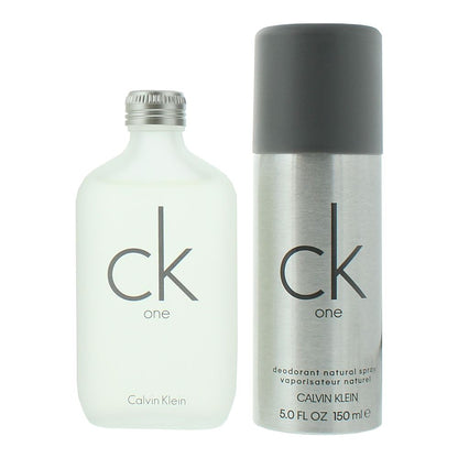 Calvin Klein CK One 100ml Eau de Toilette Gift Set 150ml Deodorant Spray for Unisex