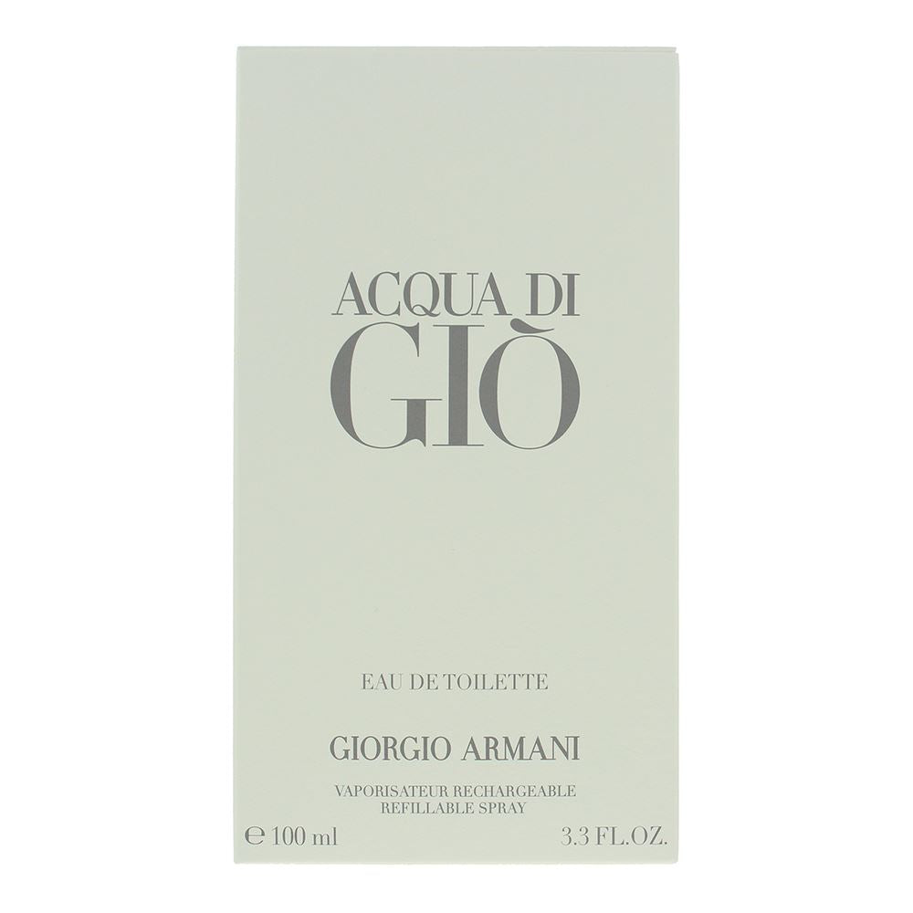 Giorgio Armani Acqua Di Gio 100ml Eau de Toilette Refillable Spray For Him