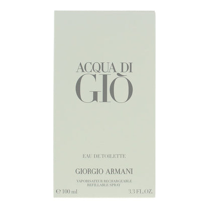 Giorgio Armani Acqua Di Gio 100ml Eau de Toilette Refillable Spray For Him