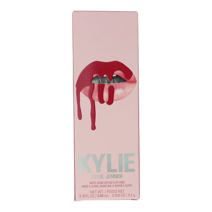 Kylie By Kylie Jenner 3ml Matte Lipstick, 1.1g Lip Liner - 503 Bad Lil Thing