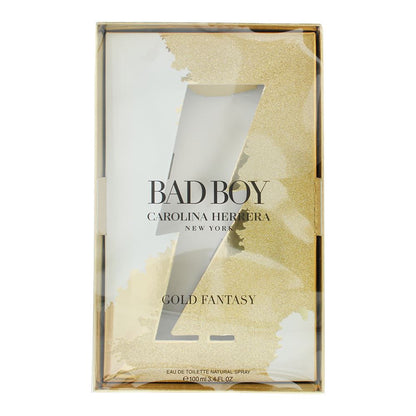 Carolina Herrera Bad Boy Gold Fantasy 100ml Eau de Toilette Spray for Him