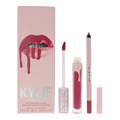 Kylie By Kylie Jenner 3ml Matte Lipstick, 1.1g Lip Liner - 102 Extraordinary