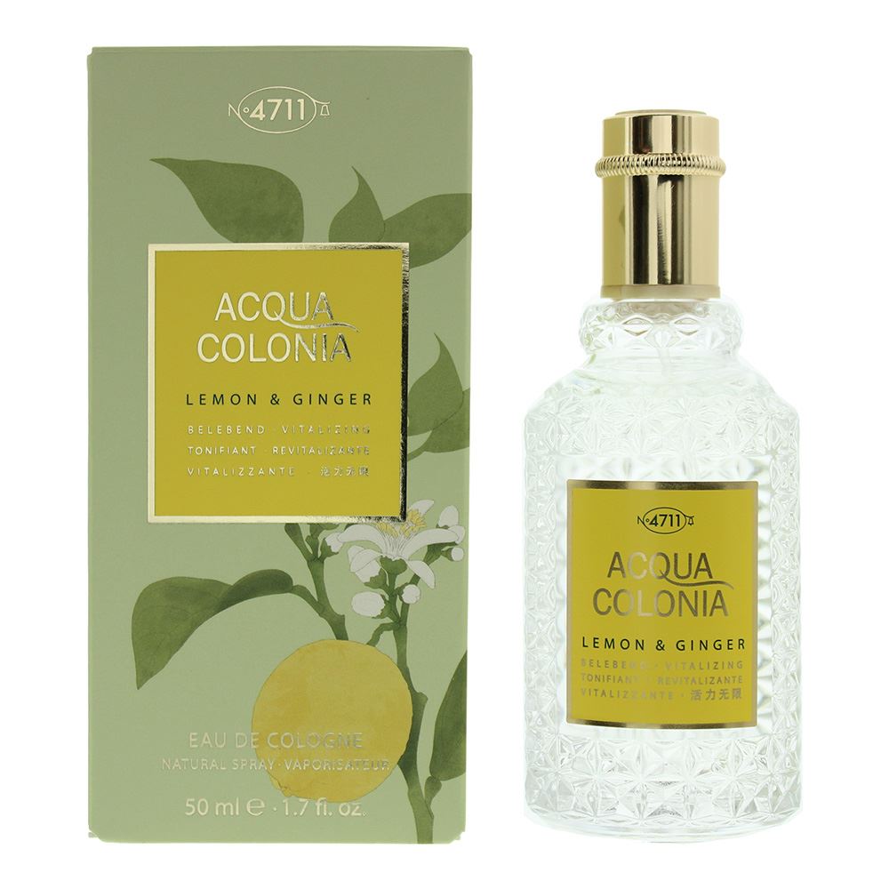 4711 Acqua Colonia Lemon & Ginger 50ml Eau De Cologne Spray for Unisex