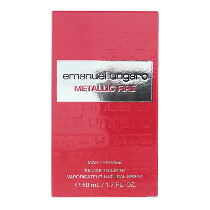 Emanuel Ungaro Metallic Fire 50ml Eau de Toilette Spray for Him