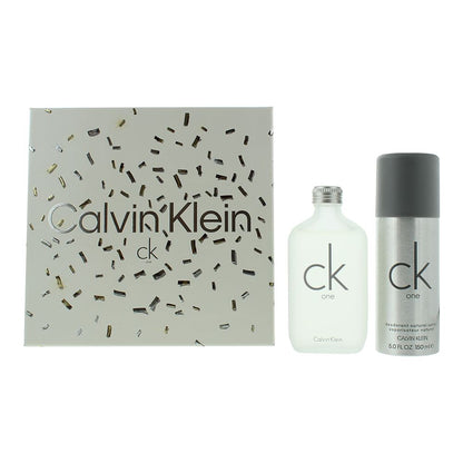 Calvin Klein CK One 100ml Eau de Toilette Gift Set 150ml Deodorant Spray for Unisex