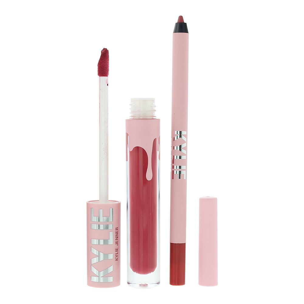 Kylie By Kylie Jenner 3ml Matte Lipstick, 1.1g Lip Liner - 503 Bad Lil Thing