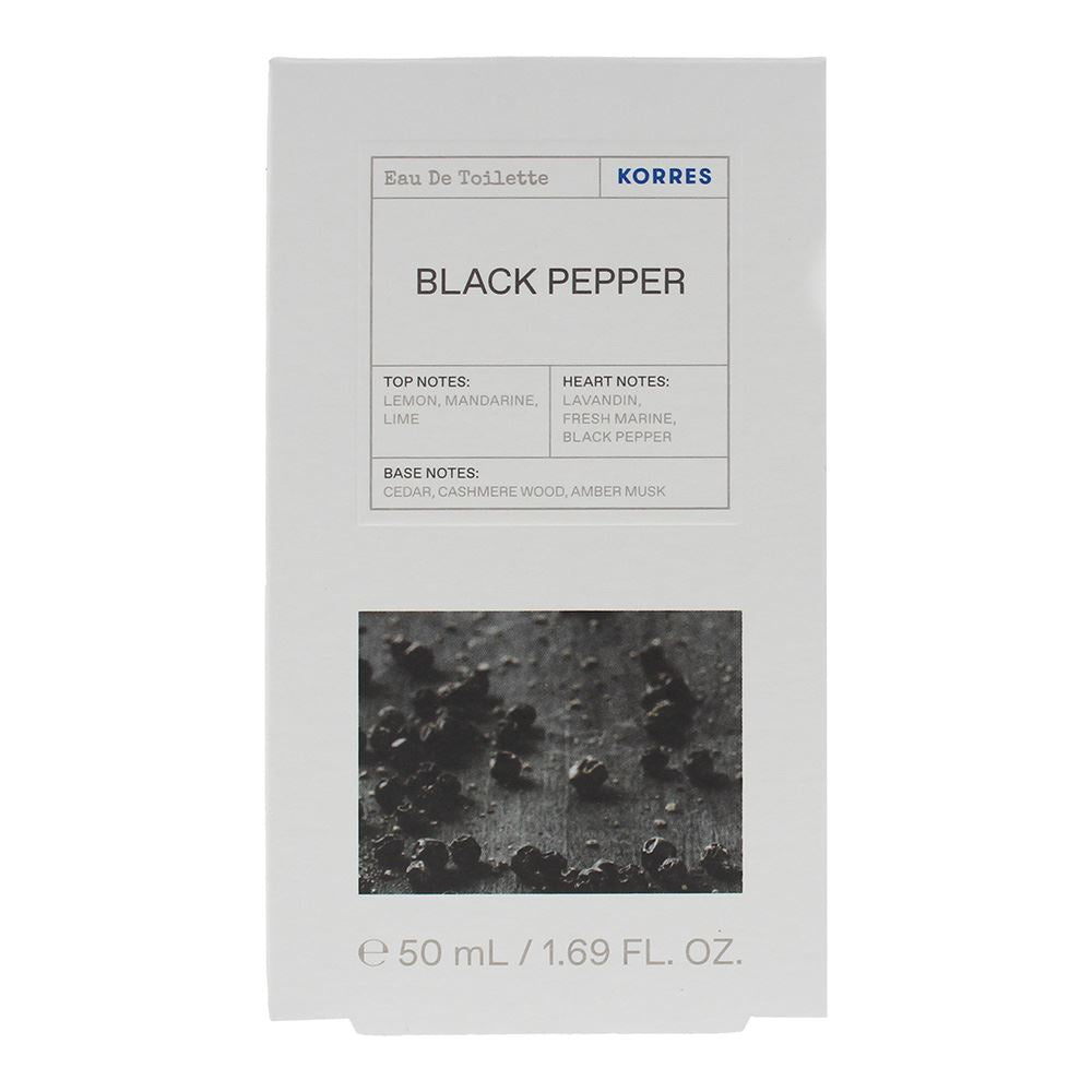 Korres Black Pepper 50ml Eau De Toilette Spray for Him