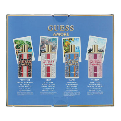 Guess Amore 4 x 7.5ml Eau de Toilette Gift Set: Portofino, Roma, Capri, Venezia for Her