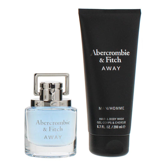 Abercrombie & Fitch Away 50ml Eau De Toilette Gift Set 200ml Shower Gel for Him