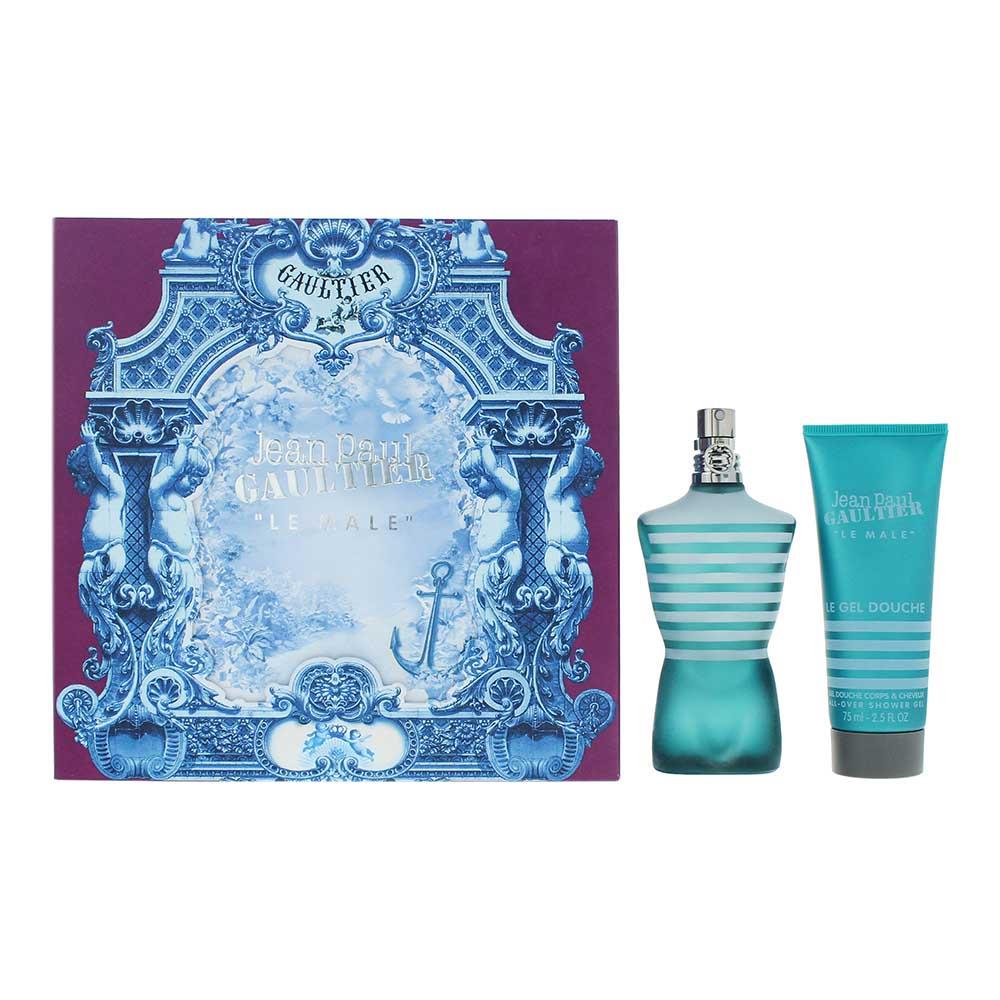 Jean Paul Gaultier Le Male 75ml Eau de Toilette Gift Set 75ml Shower Gel for Him