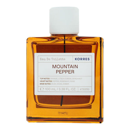 Korres Mountain Pepper 100ml Eau de Toilette Spray for Him