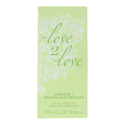 Love 2 Love Jasmine + Sparkling Mimosa 11ml Eau de Toilette Spray for Her