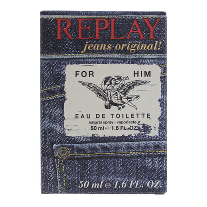 Replay Jeans Original! For Him 50ml Eau de Toilette Spray for Him