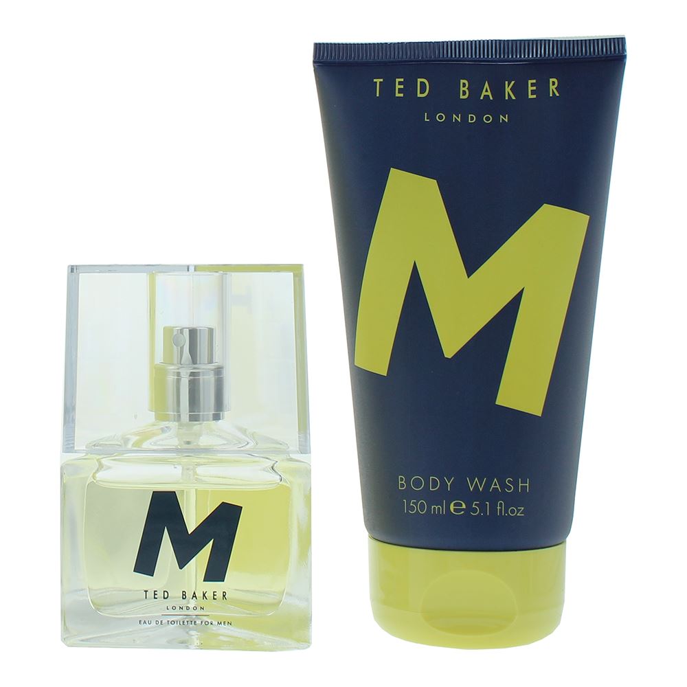 Ted Baker M 30ml  Eau De Toilette Gift Set For Him 150ml  Body Wash