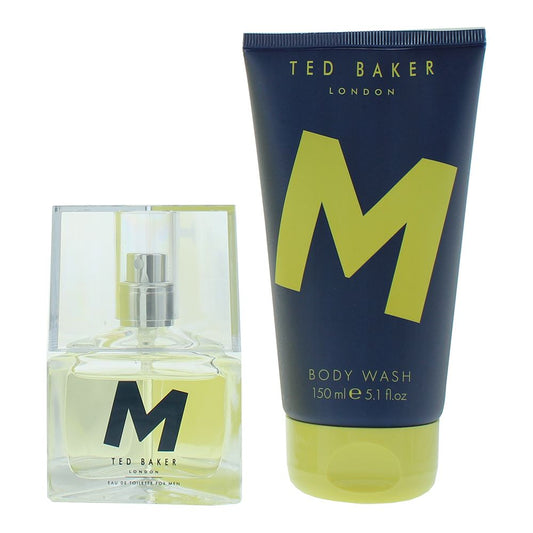 Ted Baker M 30ml  Eau De Toilette Gift Set For Him 150ml  Body Wash