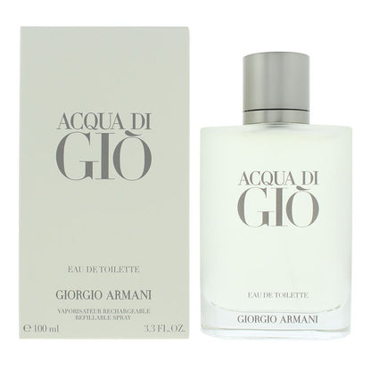 Giorgio Armani Acqua Di Gio 100ml Eau de Toilette Refillable Spray For Him